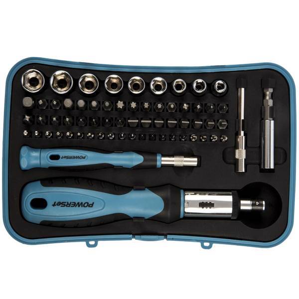 مجموعه 65 عددی سری پیچ گوشتی و آچار پاورست مدل TH1065، Power Set TH1065 Ratchet And Screwdriver Set 65 PCS