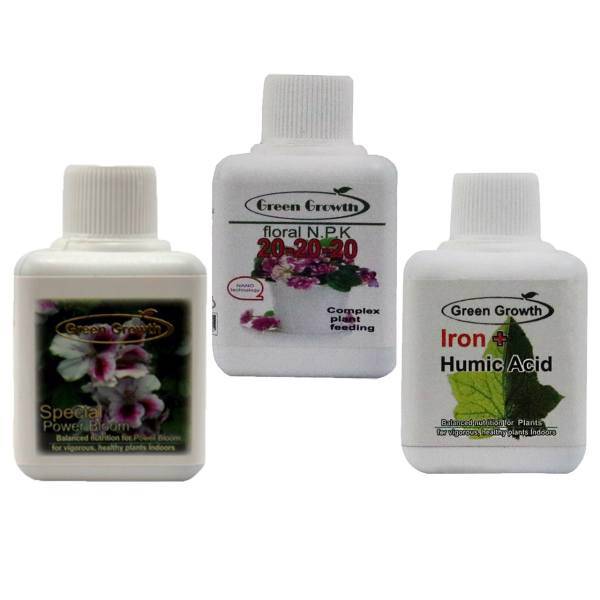 پک کود مایع مخصوص گلدهی و رویش گرین گروت مجموعه 3 عددی، Green Growth Liquid Fertilizer Pack For Blooming And Growth 3Pcs