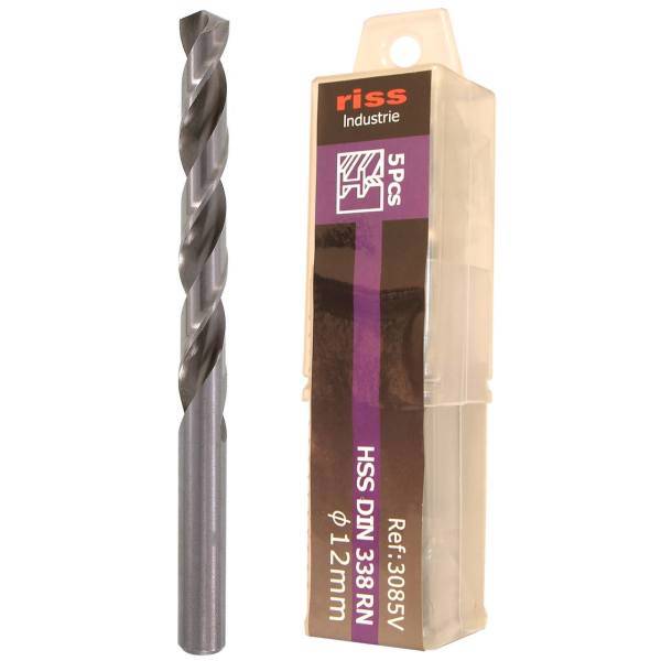 مته فلز ریس مدل 3085V001200 سایز 12 میلی متر بسته 5 عددی، Riss 3085V001200 Drill Bit Size 12mm Pack Of 5