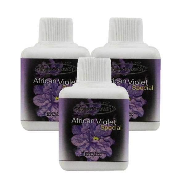 کود مایع بنفشه آفریقایی گرین گروت بسته 3 عددی، Green Growth African Violet Special Liquid Fertilizer Pack Of 3