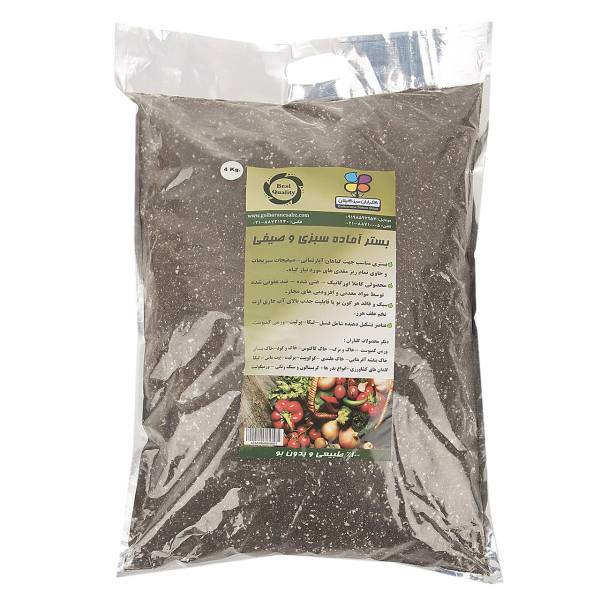 بستر آماده سبزی و صیفی گلباران سبز بسته 4 کیلوگرمی، Golbarane Sabz Bastare Sabzijat 4Kg