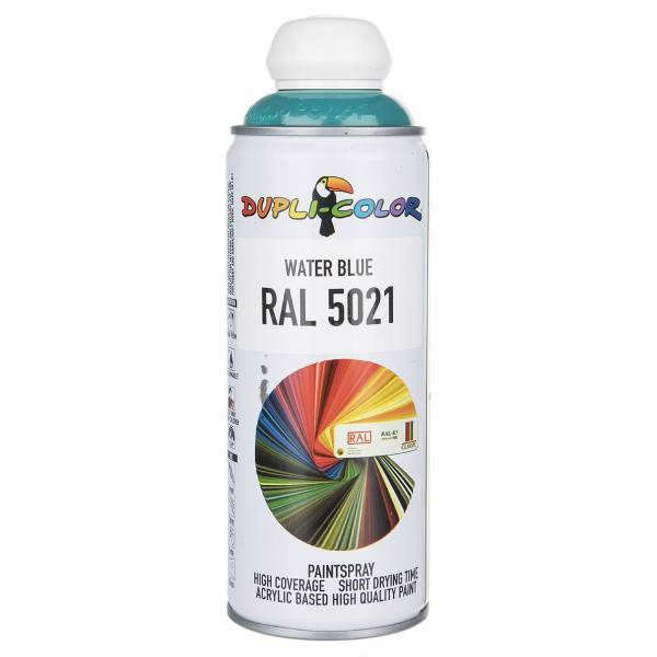 اسپری رنگ سبز آبی دوپلی کالر مدل RAL 5021 حجم 400 میلی لیتر، Dupli Color RAL 5021 Water Blue Paint Spray 400ml