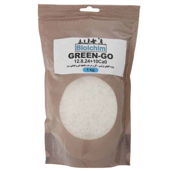 کود بیولکیم مدل GREEN-GO 12.8.24 plus 10Ca0 بسته 1000 گرمی، Biolchim GREEN-GO 12.8.24 plus 10Ca0 Fertilizer 1000gr