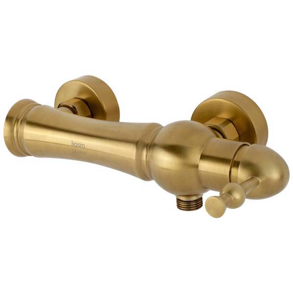 شیر توالت کسری مدل ناپل طلامات، Kasra mat gold napl shower mixer