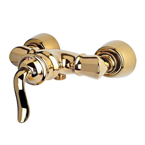 شیر توالت دزلی مدل لوکا طلایی براق، Dezli shiny gold luka Toilet Faucet