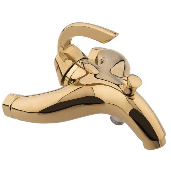 شیر حمام ریسکو مدل الگانس طلایی، Risco Elegance Gold Bath Mixer Faucets