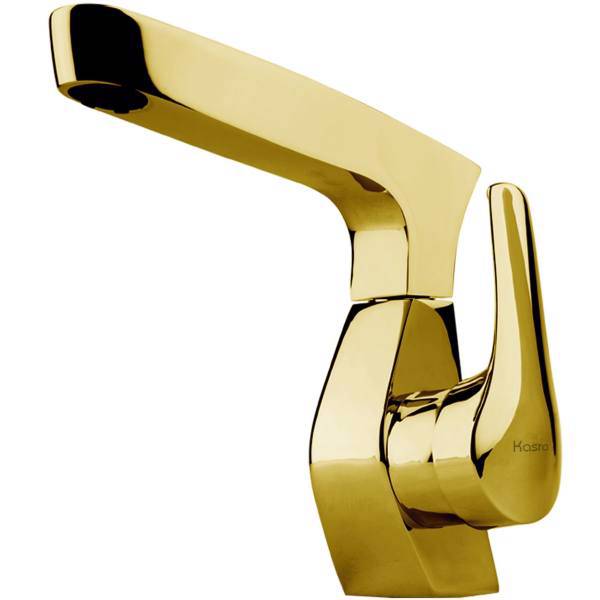 شیر روشویی کسری مدل سزار طلایی، Kasra gold sezar basin mixer