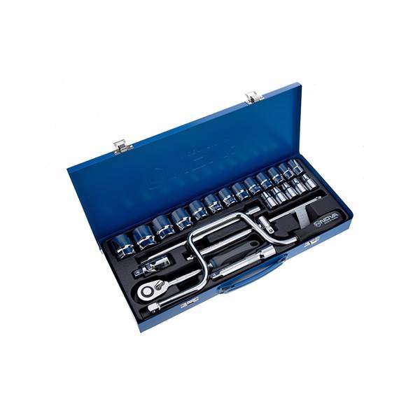 مجموعه 24 عددی آچار بکس نووا مدل NTS-7001 شش گوشه، Nova NTS-7001 24 Pieces Socket Set 6Pt