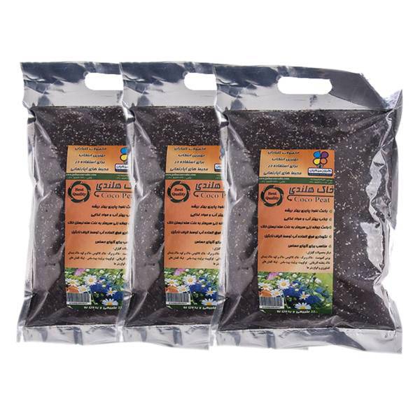 خاک هلندی گلبارن سبز 1 کیلوگرمی بسته 3 عددی، Golbaranesabz Holandi 1Kg Pack Of 3