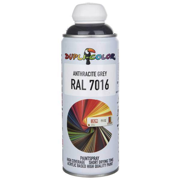 اسپری رنگ خاکستری دوپلی کالر مدل RAL 7016 حجم 400 میلی لیتر، Dupli Color RAL 7016 Anthracite-Gray Paint Spray 400ml