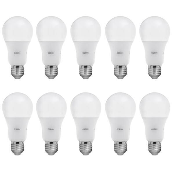 لامپ ال ای دی 11.5 وات اسرام مدل Value Classic A75 پایه E27 بسته 10 عددی، Osram Value Classic A75 11.5W LED Lamp E27 Pack Of 10