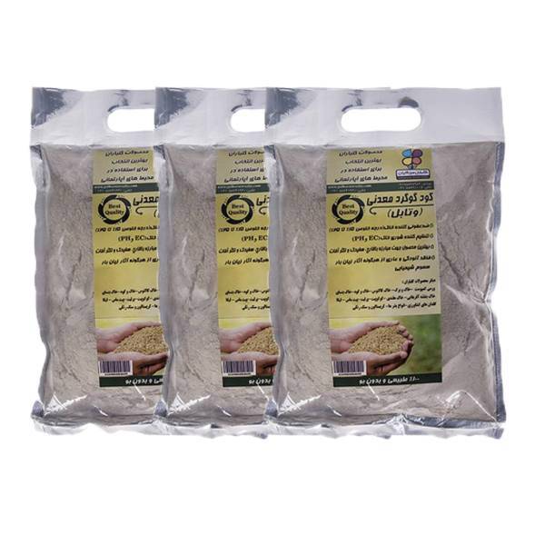 کود گوگرد معدنی 1 کیلوگرمی گلباران سبز بسته 3 عددی، Golbarane Sabz Koode Mineral Sulfur Fertilizer 1Kg Pack Of 3