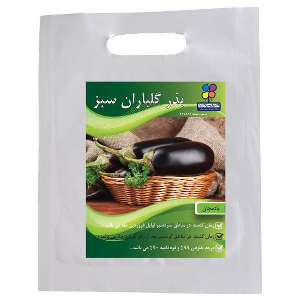 بذر بادمجان گلباران سبز، Golbaranesabz Eggplant-Seeds