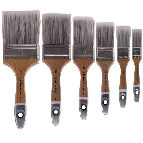 قلم موی شالیمونت مدل Evolution تخت بسته 6 عددی، Chalimount Evolution Flat Painti Brush 6 Pieces