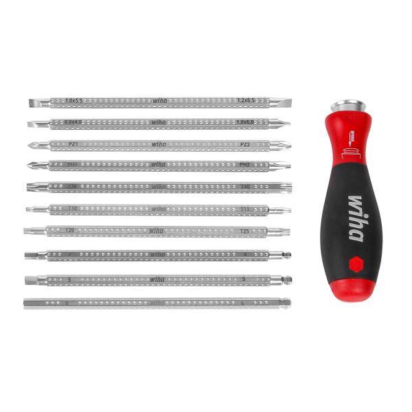 مجموعه 10 عددی پیچ گوشتی ویها مدل سیستم 6، Wiha SYSTEM6 the compact allrounder screwdriver