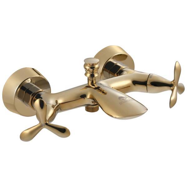 شیردوش درخشان مدل گلد آنتیک، Derakhshan Gold Antique Bath Faucets