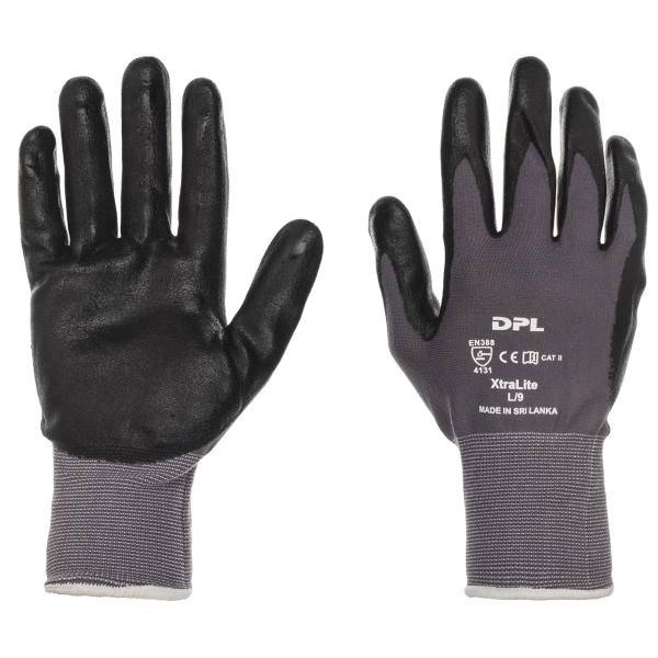 دستکش ایمنی دی پی ال مدل Xtralite بسته 12 جفتی، DPL Xtralite Safety Gloves Pack Of 12 Pairs