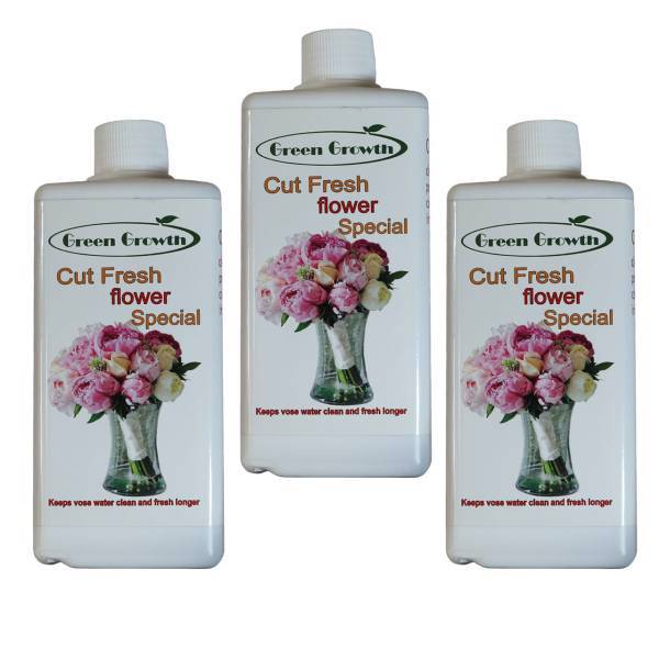 کود مایع گل های شاخه بریده گرین گروت ظرفیت 500 میلی لیتر بسته 3 عددی، Green Growth Cut Fresh Flower Special Liquid Fertilizer Capacity 500 Ml Pack Of 3