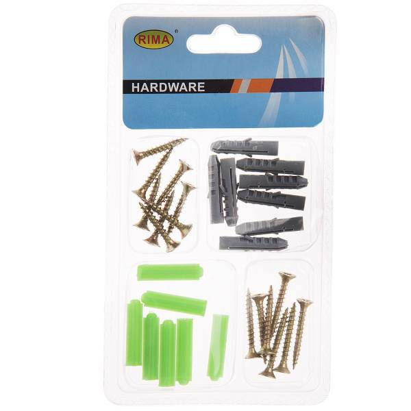 مجموعه 30 عددی پیچ و رول‌پلاک ریما، Rima Screw Pack Of 30 PCS