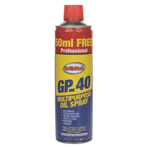 اسپری زنگ بر و روان کننده گل پخش حجم 500 میلی‌لیتری مدل GP-40 500ml، Golpakhsh GP-40 Multipurpose Oil Spray 500ml