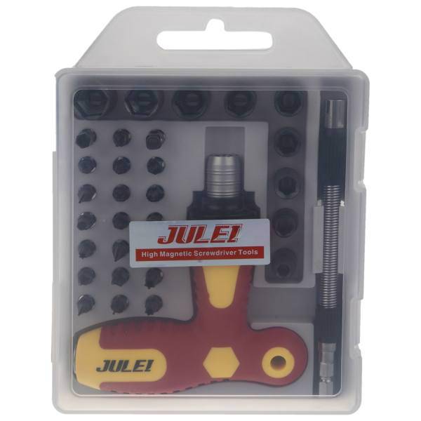 مجموعه 33 عددی پیچ گوشتی و سری پیچ گوشتی جولی مدل 2887C، Julei 2887C Screwdriver And Screwdrive Bit Set 33pcs