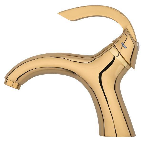 شیر روشویی ریسکو مدل الگانس طلایی، Risco Elegance Gold Basin Faucets