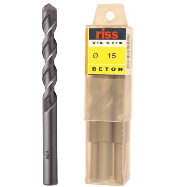 مته گرانیت ریس مدل 5000V001500 سایز 15 میلی متر بسته 5 عددی، Riss 5000V001500 Granite Drill Bit Size 15mm Pack Of 5