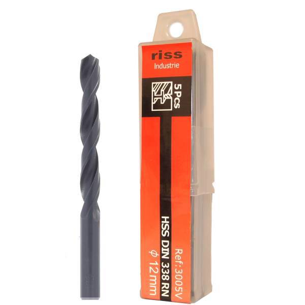 مته فلز ریس مدل 3005V001200 سایز 12 میلی متر بسته 5 عددی، Riss 3005V001200 Metal Drill Bit Size 12mm Pack Of 5