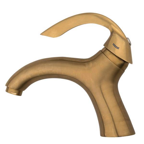 شیر روشویی ریسکو مدل الگانس طلایی خش دار، Risco Elegance Pale Gold Basin Faucets