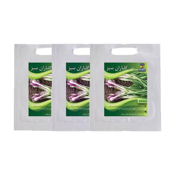 مجموعه بذر پیازچه قرمز گلباران سبز بسته 3 عددی، Golbaranesabz Red Scallion Seeds Pack Of 3