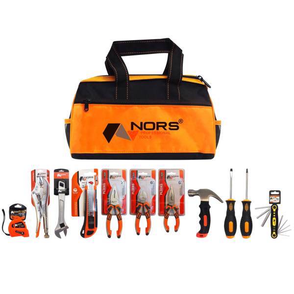 مجموعه 12 عددی ابزار نورس مدل NS-2012، Nors NS-2012 Tools Set 12 PCS
