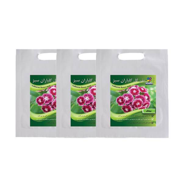 مجموعه بذر گل میخک گلباران سبز بسته 3 عددی، Golbaranesabz Dianthus Flower Seeds Pack Of 3