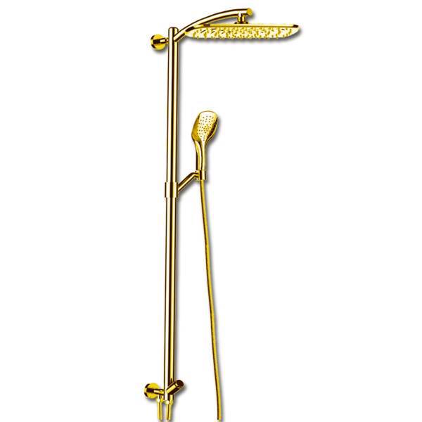 دوش حمام ملودی مدل آلبرتو طلایی، Melody gold alberto shower set