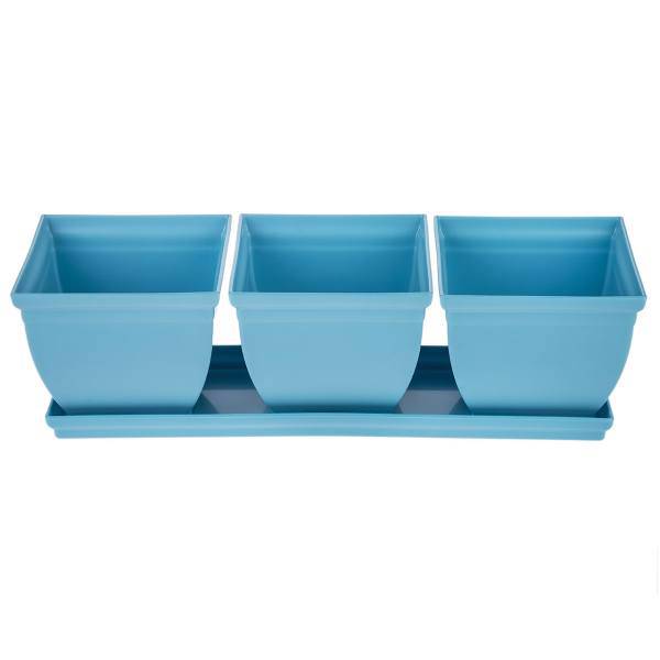 مجموعه 3 عددی گلدان شهرآذین مدل 2034 ارتفاع 10 سانتی متر، Shahrazin 2034 Plant Pot 10cm Pack of 3PCS