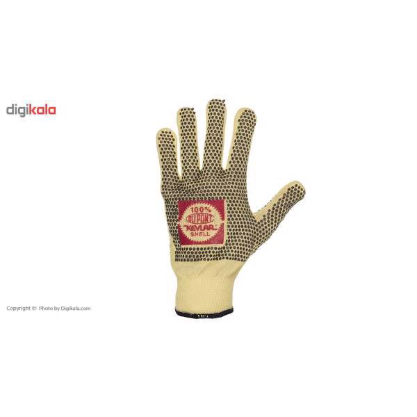 دستکش ایمنی کولار مدل Shell بسته 12 جفتی، Kevlar Shell Safety Gloves Pack of 12 Pairs