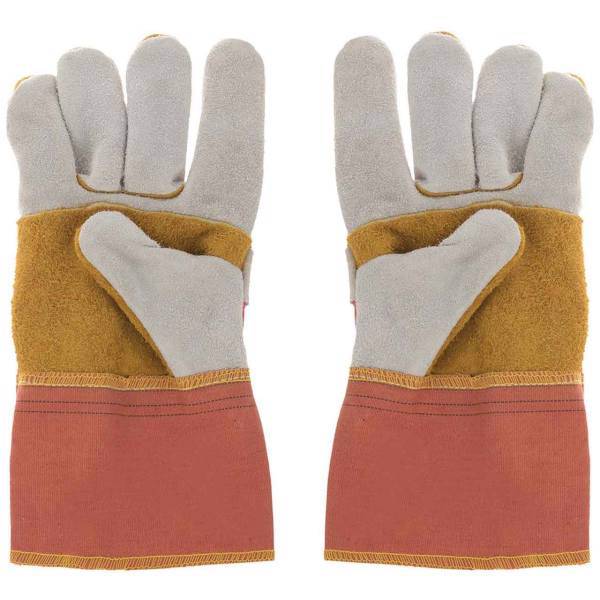 دستکش ایمنی کف دوبل ایرانی بسته 10 جفتی، Iranian Double Palm Safety Gloves Pack of 10 Pairs