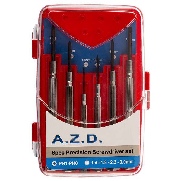 مجموعه 6 عددی پیچ گوشتی ساعتی ای زد دی، AZD Precision ScrewDriver 6pcs