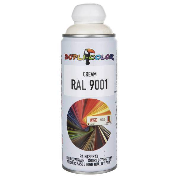 اسپری رنگ کرم دوپلی کالر مدل RAL 9001 حجم 400 میلی لیتر، Dupli Color RAL 9001 Cream Paint Spray 400ml