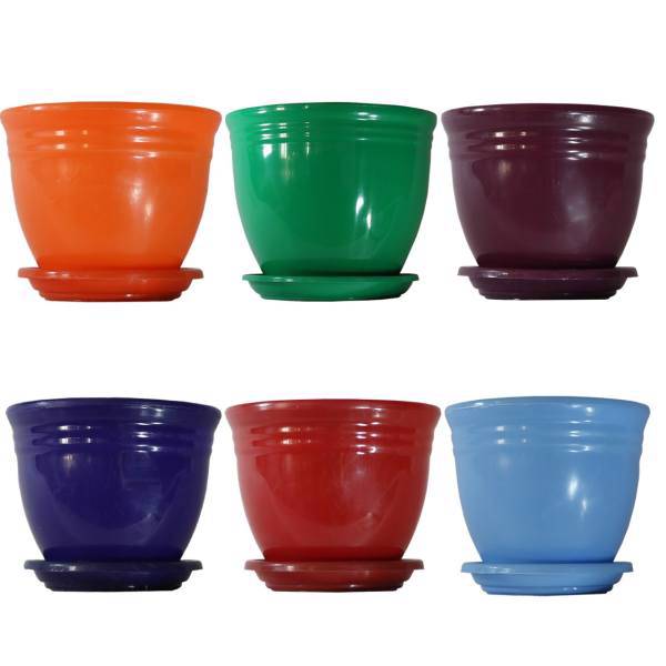 گلدان گل سنگ مدل 2012 مجموعه شش عددی، Golesang 2012 Plant Pot Pack Of 6