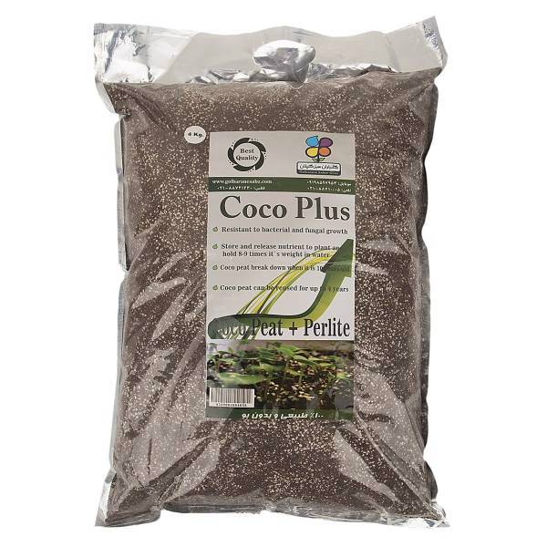 کوکو پلاس گلباران سبز بسته 4 کیلوگرمی، Golbarane Sabz Coco PLus Fertilizer 4Kg