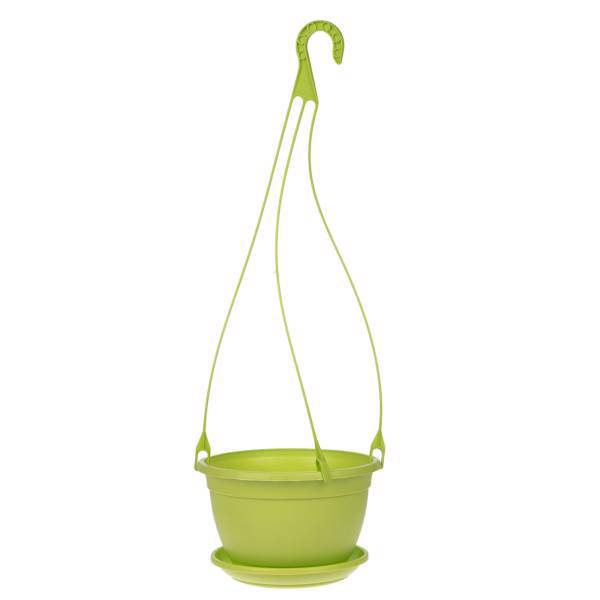 گلدان آویز پلاستیکی شهرآذین مدل 2018 ارتفاع 59 سانتی متر، Shahrazin 2018 59Cm Hanging Plastic Plant Pot