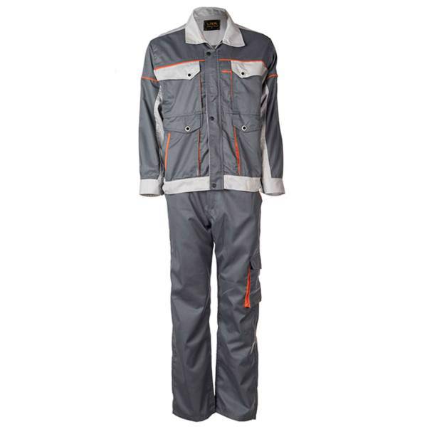 کاپشن و شلوار مهندسی ال ان کی مدل خاکستری نقره ای، LNK Silver Gray Engineer Clothes