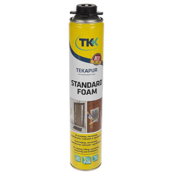 فوم پلی اورتان استاندارد تی کی کی مدل Tekapur Standard گان خور حجم 750 میلی لیتر، TKK Tekapur Gun Standard Polyurethane Standard Foam 750ml