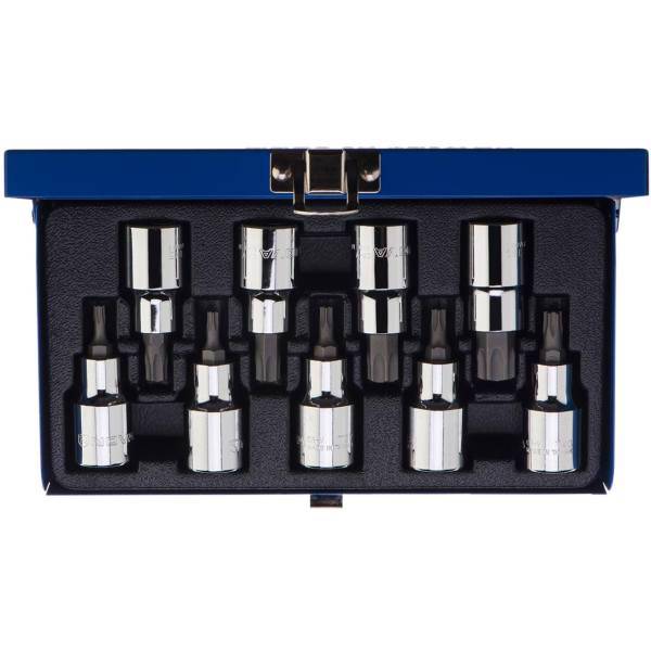 مجموعه مبدل سری بکس به سری ستاره ای نووا مدل NTS 7005 با درایو 1/2 اینچ، Nova NTS 7005 Star Bit socket Set Wrench 9 PCS 1/2 DR