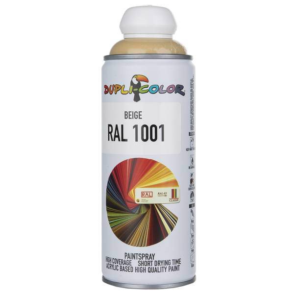 اسپری رنگ بژ دوپلی کالر مدل RAL 1001 حجم 400 میلی لیتر، Dupli Color RAL 1001 Beige Paint Spray 400ml