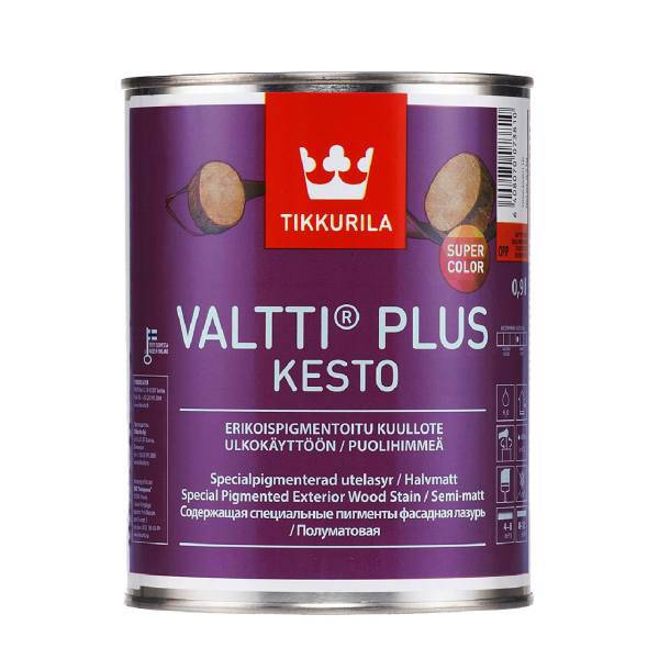 رنگ نیمه شفاف تیکوریلا مدلVALTTI PLUS KESTO 5055 حجم 1 لیتر، VALTTI PLUS KESTO 5055 1LIT