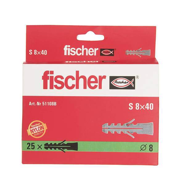 مجموعه 25 عددی رولپلاک فیشر مدل Nr95872B، Fischer Nr95872B Rawlplug Pack Of 25 PCS