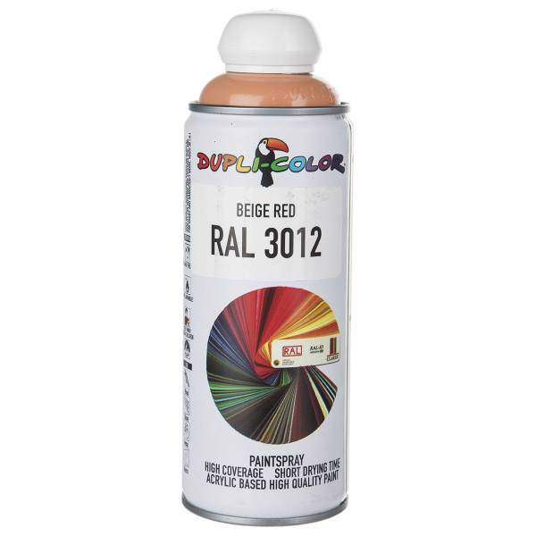 اسپری رنگ بژ دوپلی کالر مدل RAL 3012 حجم 400 میلی لیتر، Dupli Color RAL 3012 Beige Red Paint Spray 400ml