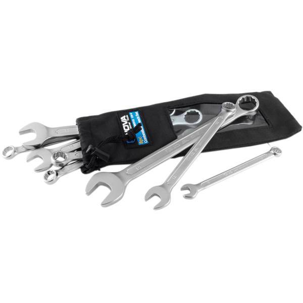 مجموعه 12 عددی آچار یکسرتخت-یکسررینگ نووا مدل NTS-1068، Nova NTS-1068 12Pcs Combination Spanner Set