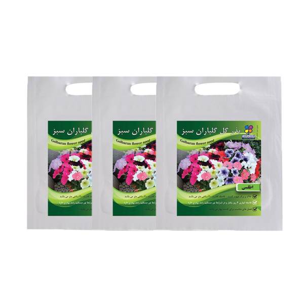 مجموعه بذر گل اطلسی گلباران سبز بسته 3 عددی، Golbaranesabz Petunia Flower Seeds Pack Of 3